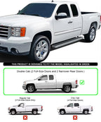 6-Inch Polished Side Bars for Chevy Silverado GMC Sierra (1999-2013)