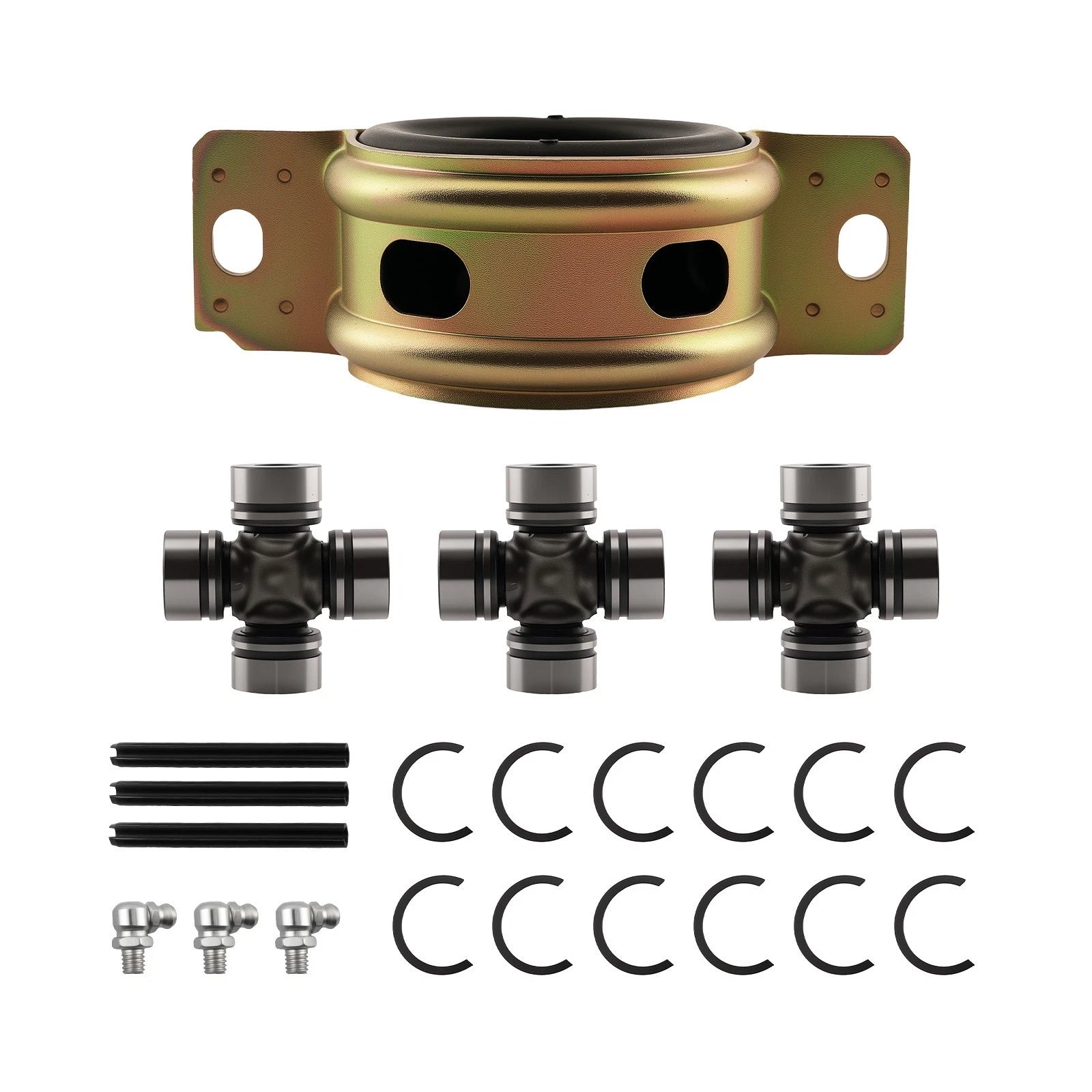Propeller Shaft Bearing Carrier & U-joints for Polaris Ranger RZR (2011–2023)