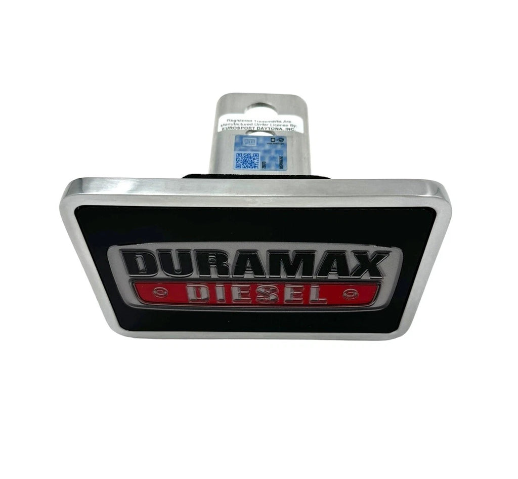Aluminum Chevy Duramax Logo Hitch Cover for 2 Inch Receiver (1pc) (2001–2024)