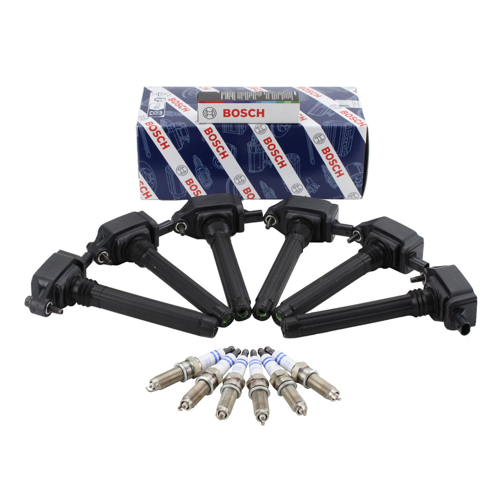Set of 6 Bosch Ignition Coils for Iridium Platinum (Gap 0.039)