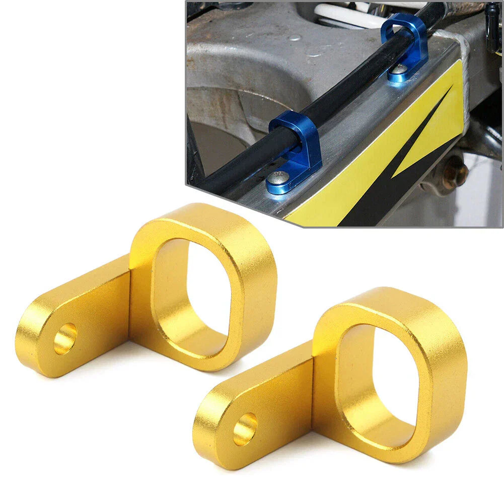 Gold Rear Brake Line Hose Clamp  Aluminum for Suzuki DRZ400SM (2005-2022)