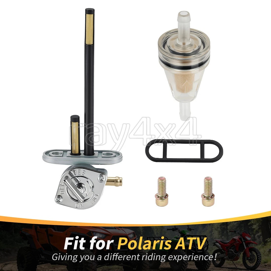 Fuel Shutoff Petcock for Polaris Big Boss Trail Boss 250 300 350 (1990–2005)