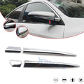 Chrome ABS Exterior Mirror Rear View Strip Moulding for Honda Civic (2016–2021)