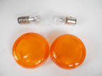 Amber Bullet Turn Signal Light Lens Cover for Harley Sportster Softail (1996–2021)