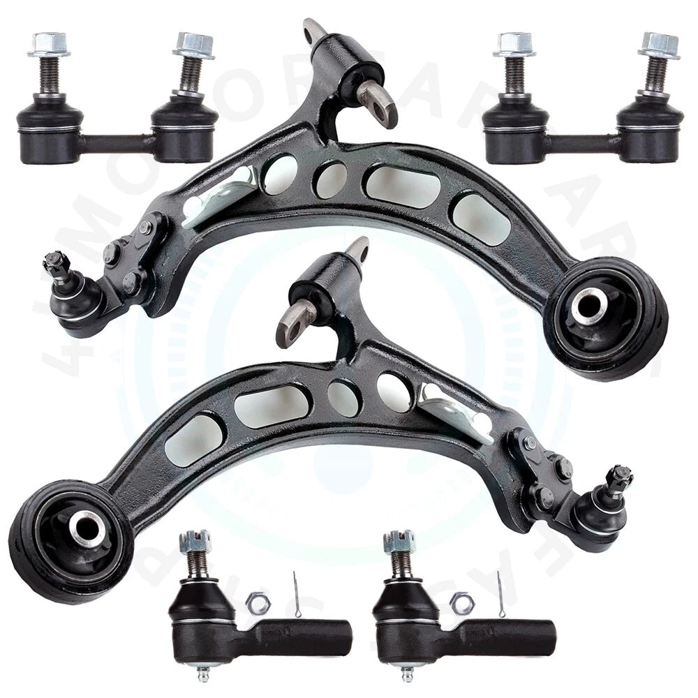 Set of 6 Front Lower Control Arms & Outer Tie Rods for Lexus ES300 (1992–1996)