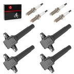 4Pcs Ignition Coils w/Spark Plug for Yamaha 1800 Waverunner (2000–2023)