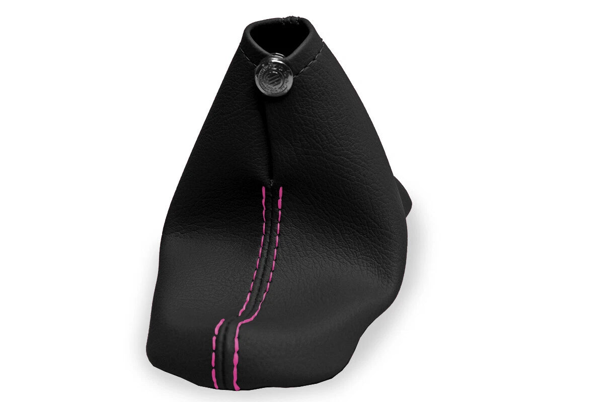 Leather Manual Shift Boot Cover for Chevrolet Cavalier (2000–2005) Pink Stitch