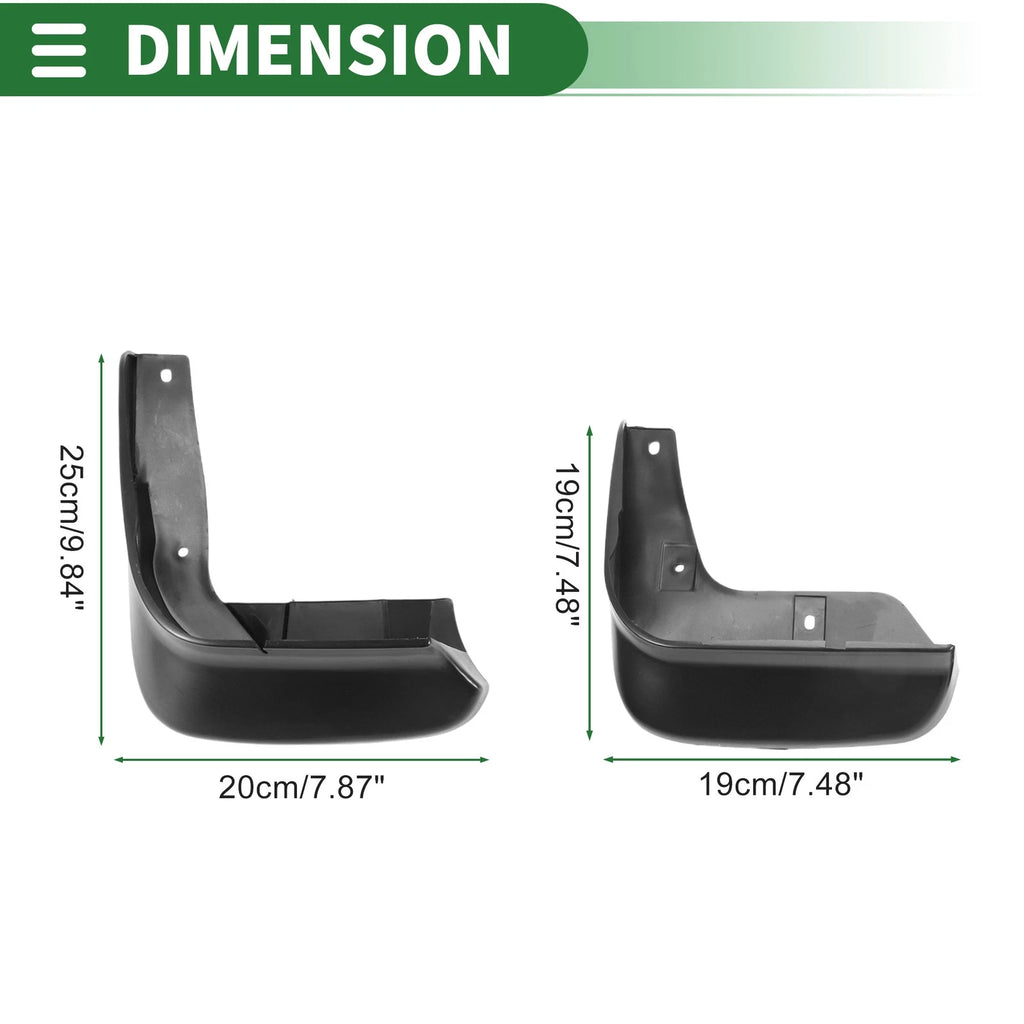 Set of 4 Mud Flaps Splash Guards for Honda Odyssey (2006–2008)
