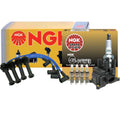 NGK DIS Ignition Coil Wires & 4 GPower Platinum Spark Plugs for Ford Mercury
