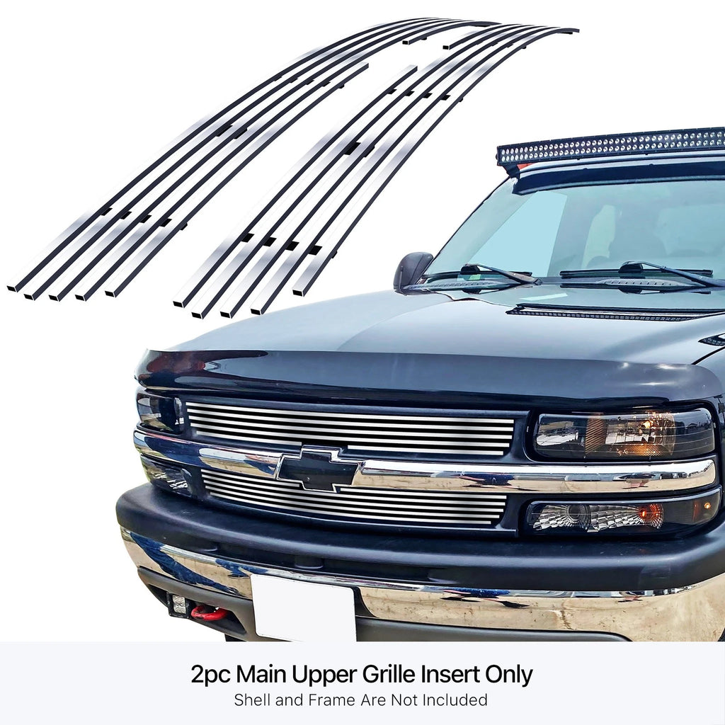 Stainless Chrome Billet Grille Insert for Chevy Suburban Tahoe (2000-2006)