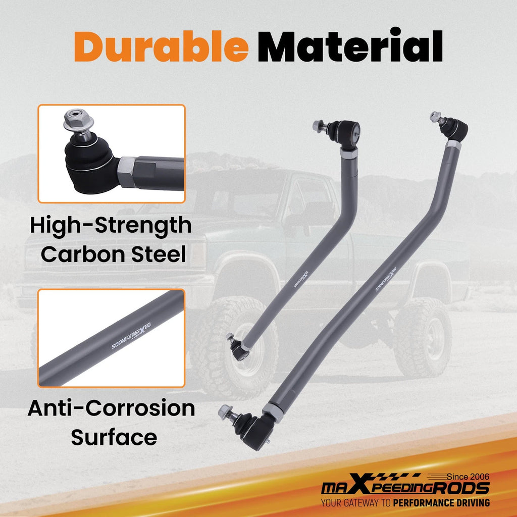 Steering Suspension Drag Link and Tie Rod Kit for Dodge Ram 2500 3500 (1994–1999)