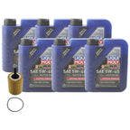 6L Liqui Moly Synthoil Premium 5W40 Engine Oil Change Kit for A3 Quattro (2006–2013)