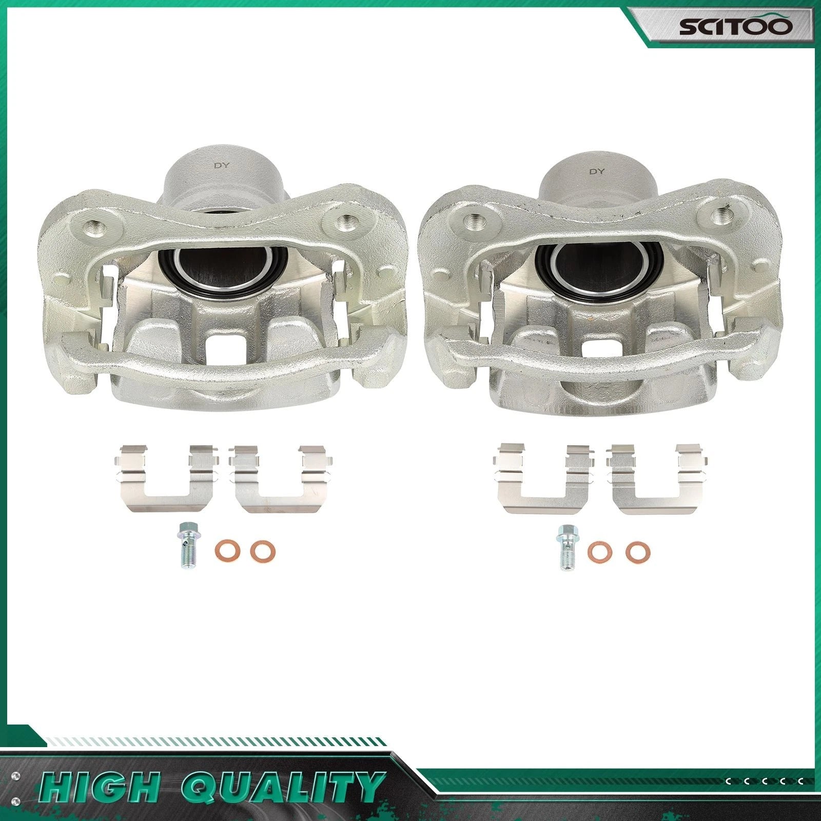 Front Left Right Brake Calipers w/ Bracket for Hyundai Tucson (2005–2009)