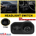 Front Headlight Lamp Switch for RAM 1500 2500 3500 (2019–2024) 68156061AD