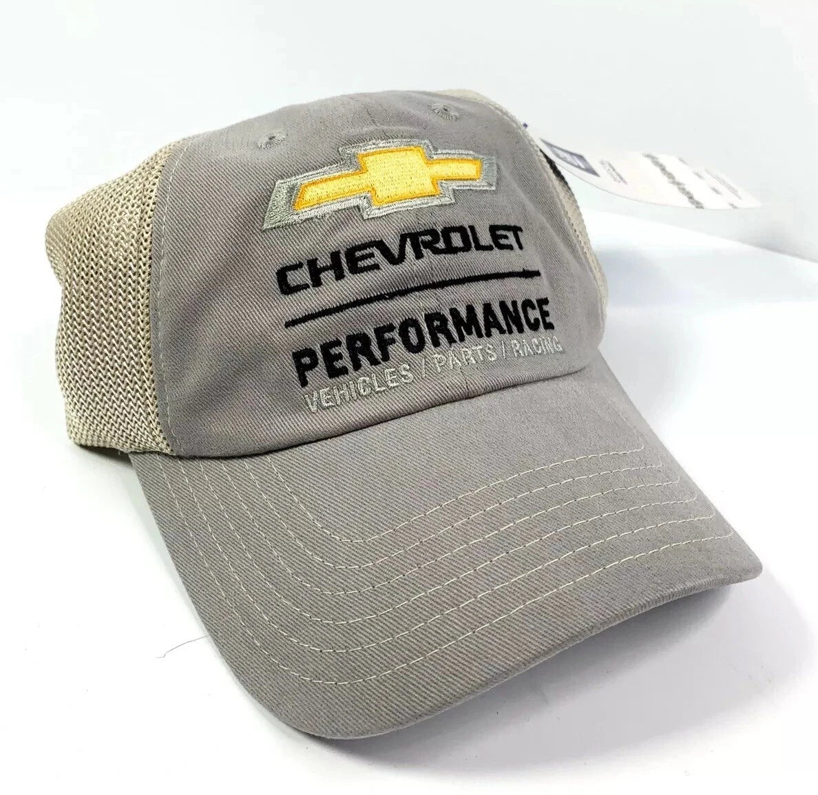 Racing Hat Cap for Chevrolet Performance Vehicles Gray Khaki (Unspecified)