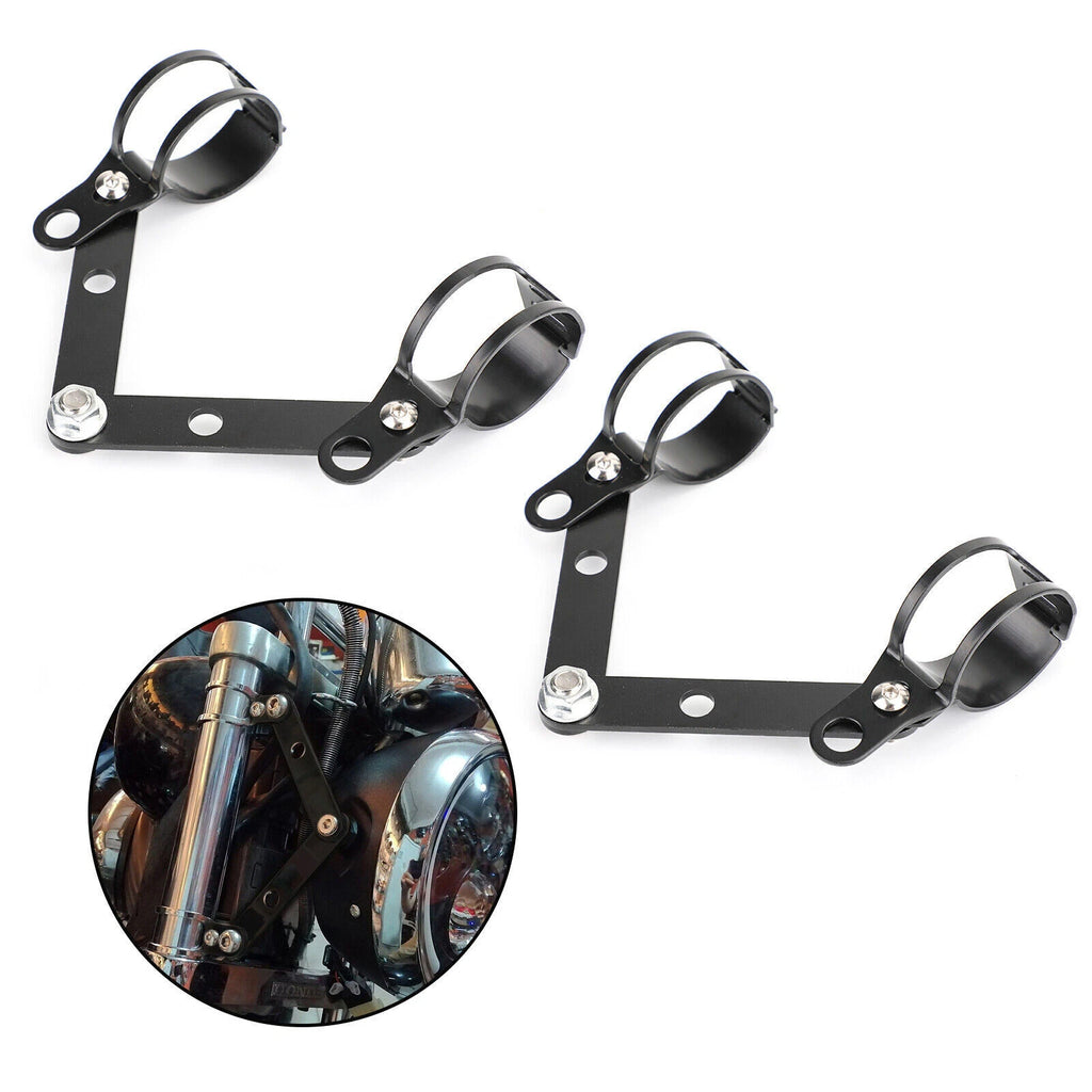 Fork Head Lamp Holder Adapter for Motorcycle (41-51mm)