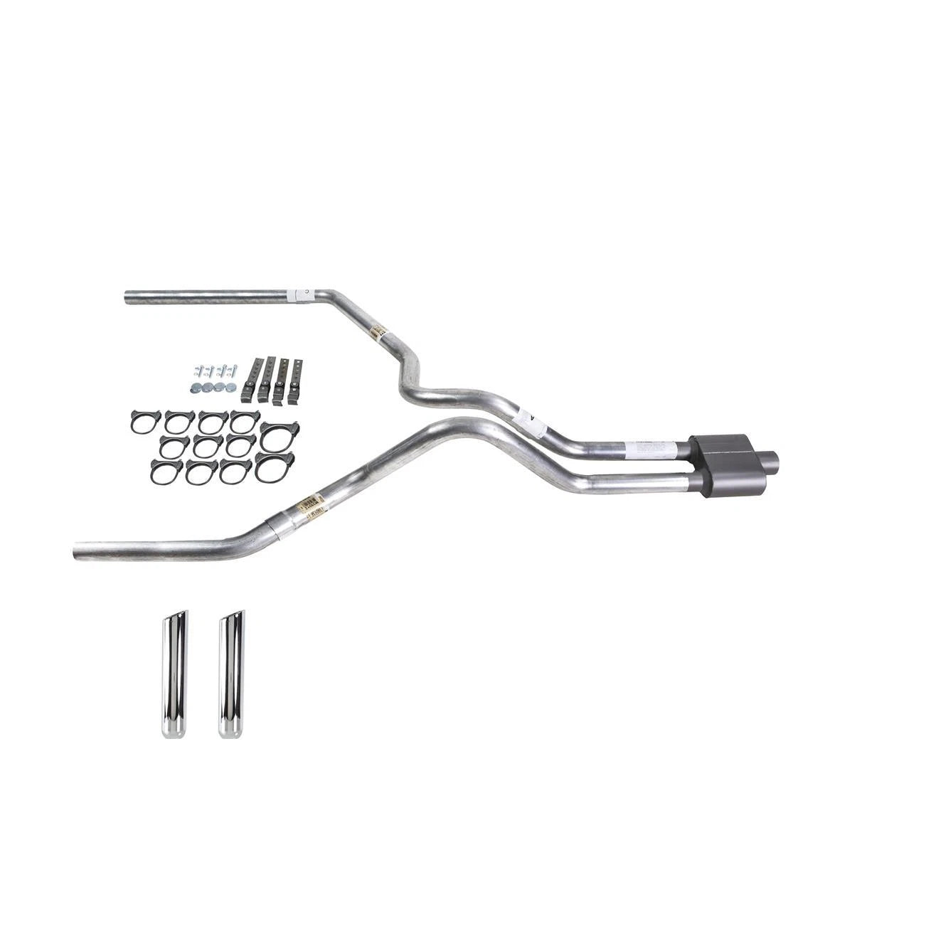 Dual Exhaust 2.5" MA Pipe & 1 Chamber Muffler for Ram (2004–2006)