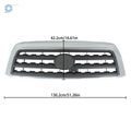 Chrome Shell + Gray Insert Front Bumper Upper Grille for Toyota Sequoia (2008–2016)