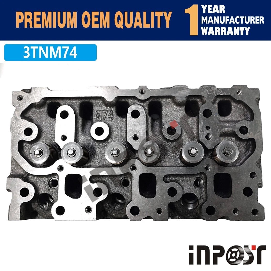Cylinder Head Assembly for Yanmar 3TNM74 3TNM74F (NCJT, 3TNM74F-SAKV)