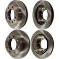 Set of 2 Front & Rear Brake Disc Rotors for Chevy Express Van 2500
