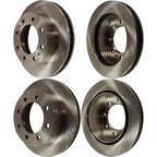 Set of 2 Front & Rear Brake Disc Rotors for Chevy Express Van 2500