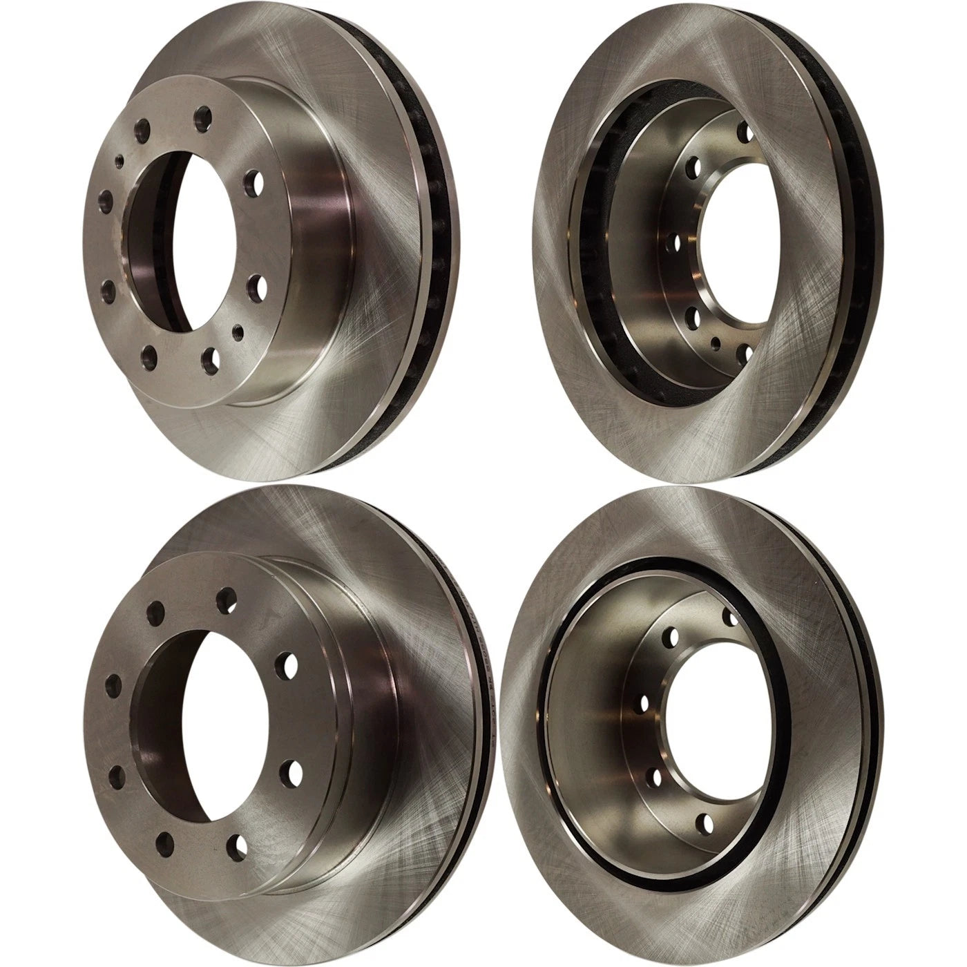 Set of 2 Front & Rear Brake Disc Rotors for Chevy Express Van 2500