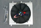 Aluminum Radiator & Fan Shroud for Mazda RX2 RX3 RX4 RX5 RX7 (1970-1985)