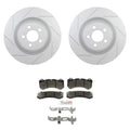 Bosch Front Rotors & Blue Semi-Met Disc Brake Pad Kit for Challenger R/T (2015–2023)