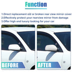 Front Right View Mirror Cover Trim for Mazda 3 Axela M3 (2017–2019) White