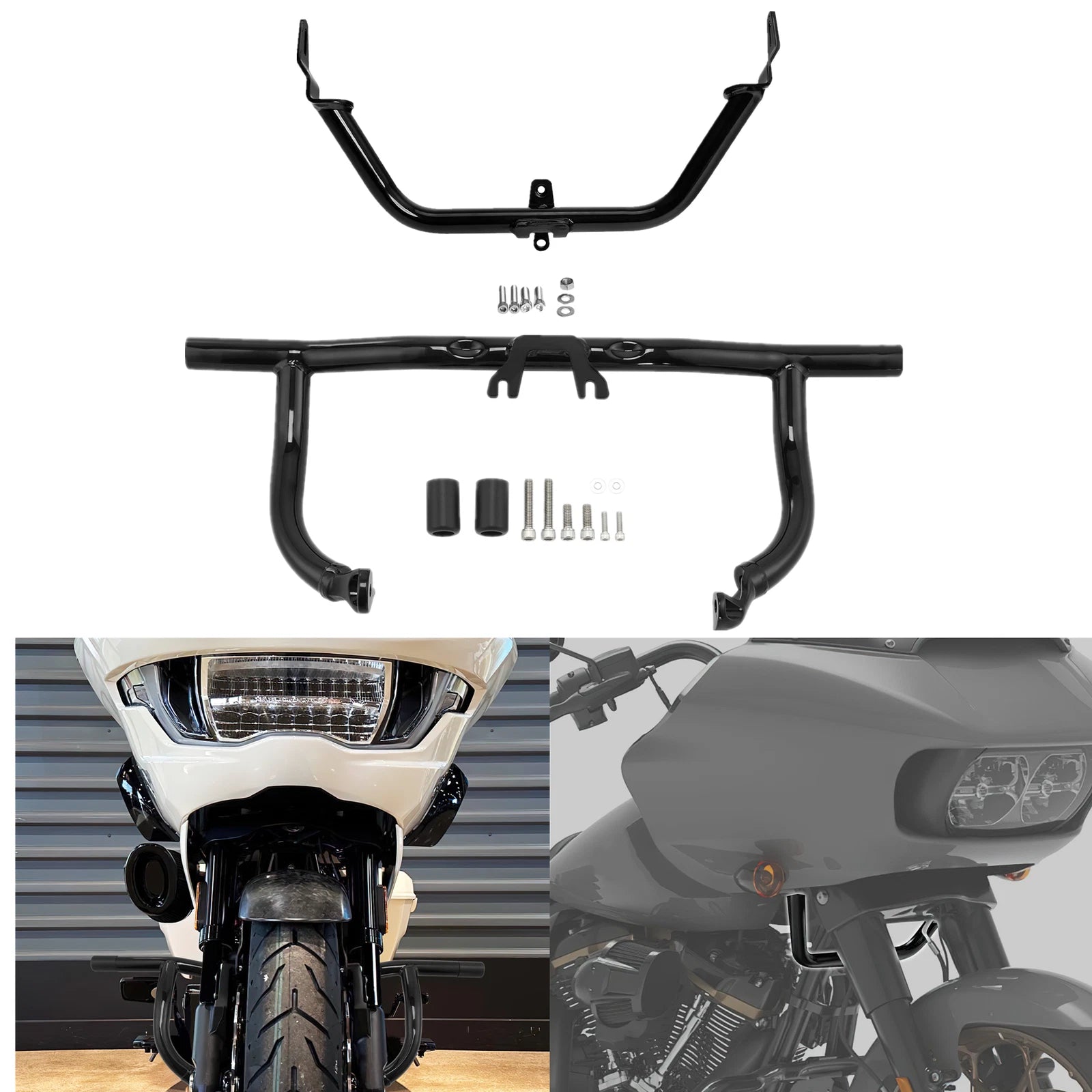Engine Guard Crash Bar & Fairing Mount Bracket for Harley Road Glide (2015–2023)