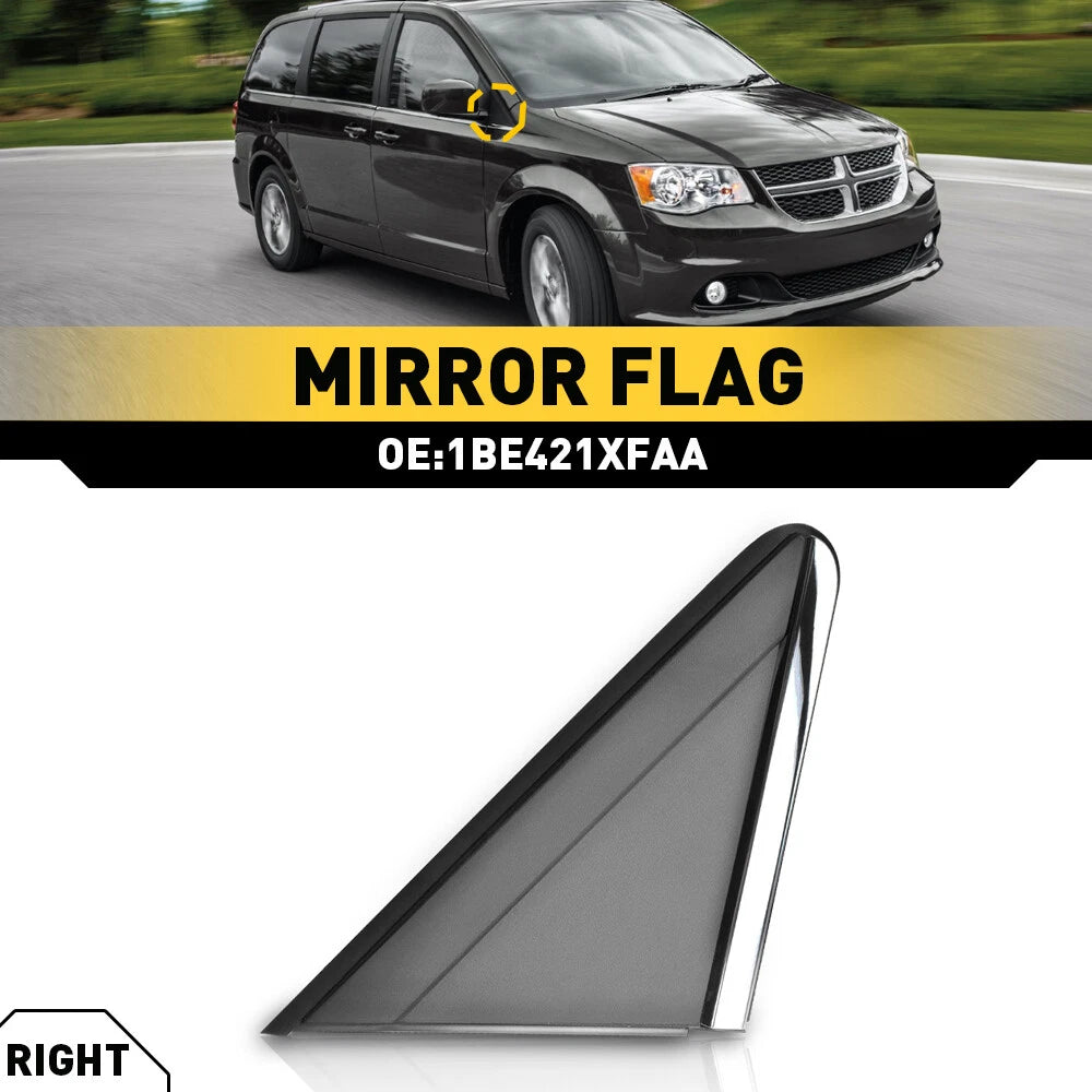 Passenger Side Mirror Flag Applique for Chrysler Town & Country (2008–2019)