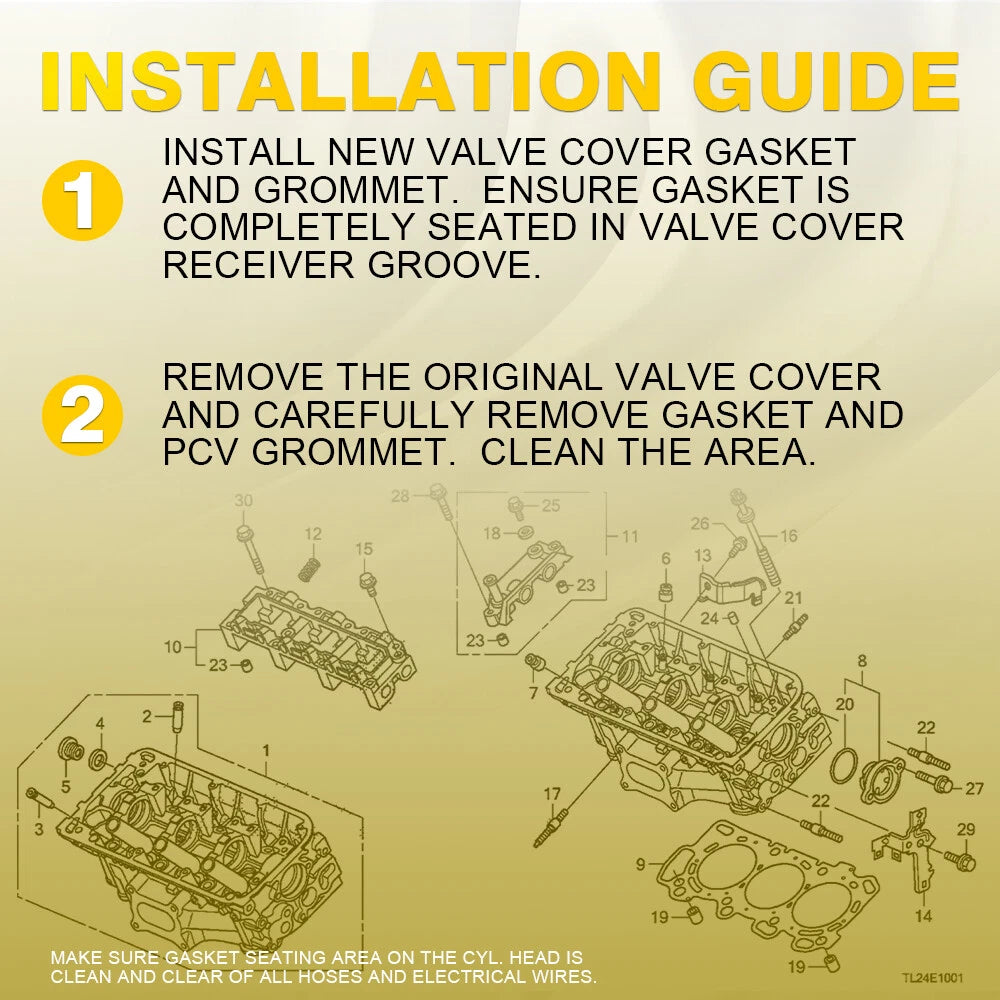 Valve Cover Gasket Kit for Ford Edge (2007–2014)