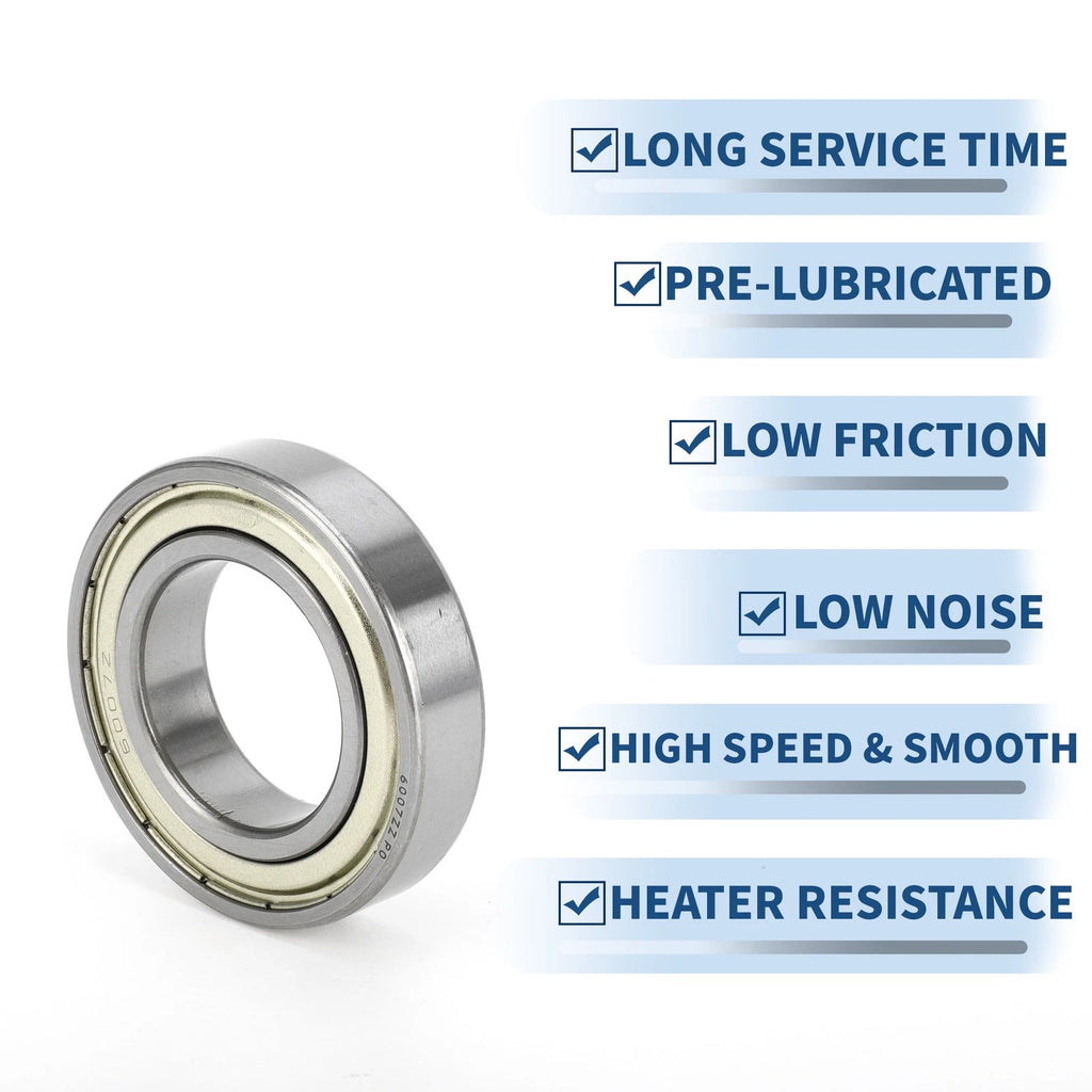 6007ZZ Deep Groove Ball Bearing for Scooter Skateboard Wheel (P0 35x62x14mm)