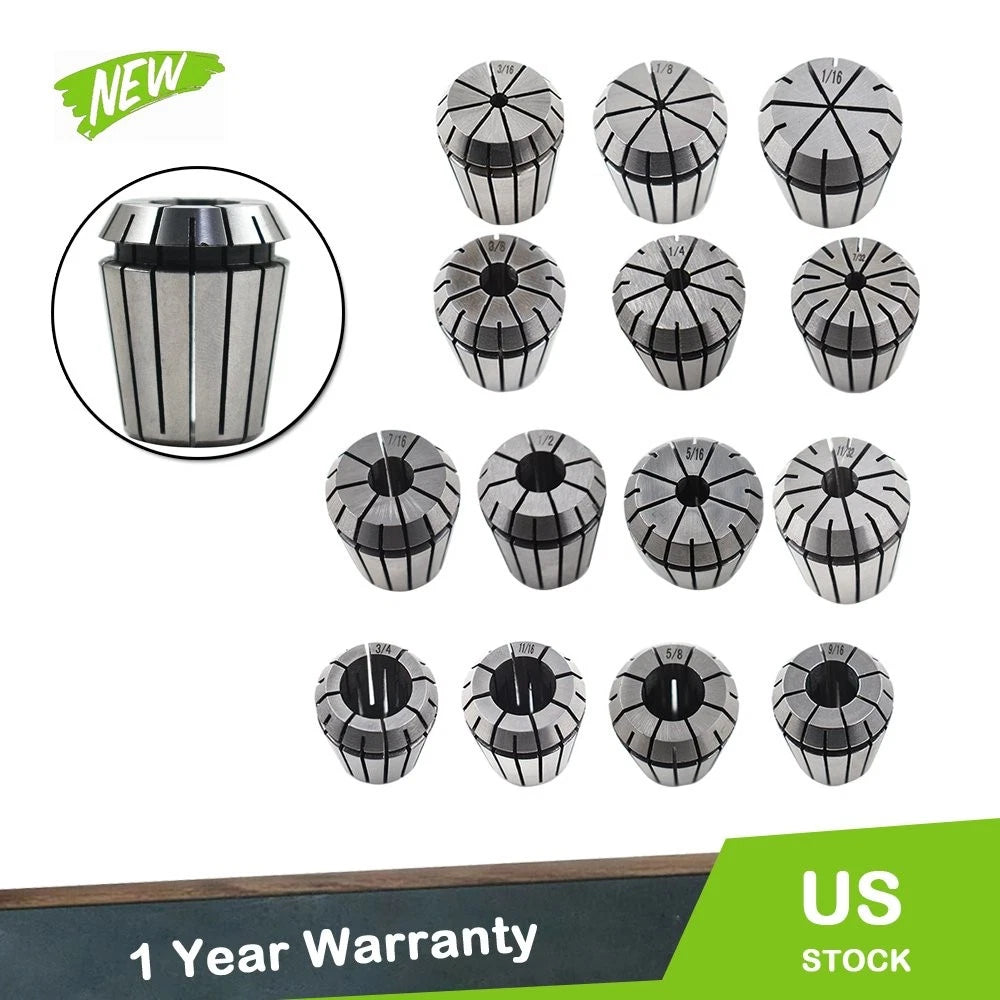14Pcs ER32 Spring Collet Set for CNC Milling Lathe Engraving Machine