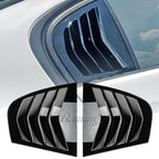 2x Side Window Louver Shutter Cover Black for BMW E90 3 Series (2005-2013)