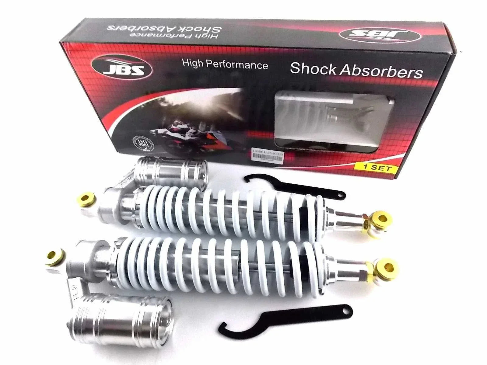 400mm JBS Front Air Nitrogen Cell Shock Absorbers for Yamaha YFM350 Warrior (87-04)