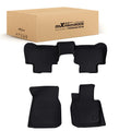 Set of 4 Black Floor Mats for BMW X3/X4 (2018–2024) TPE Rubber Waterproof