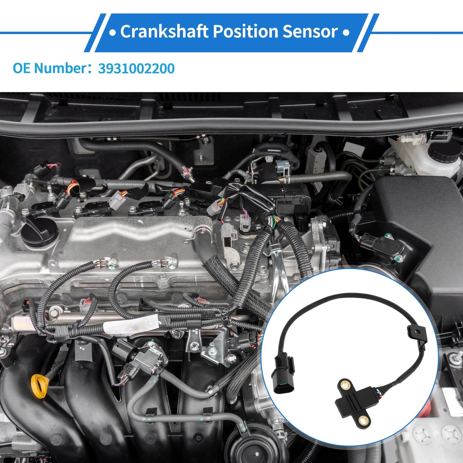Crankshaft Position Sensor for Hyundai Getz (2002–2009) No. 3931002200