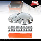 Set of 2 Chrome Front Wheel Axle Hub Covers for Make Model