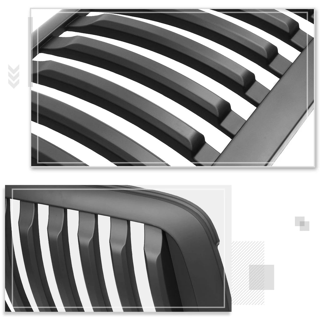 Matte Vertical Fence Front Bumper Hood Grille for Ram 1500 (2013–2019)