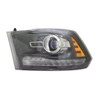 Replacement Black Driver Side Halogen Headlight Assembly w/o Logo