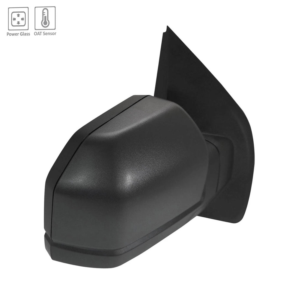 Replacement Textured Passenger Side Power Door Mirror for 2018–2020 Ford F150