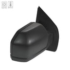 Replacement Textured Passenger Side Power Door Mirror for 2018–2020 Ford F150