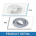 Front Right Side Bumper Headlight Washer Nozzle Cover Cap for BMW M3 White (2008-2013)