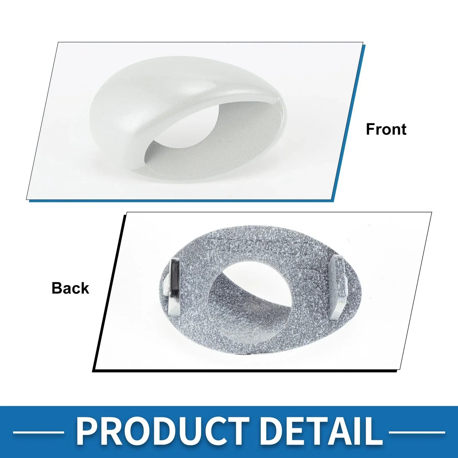 Front Right Side Bumper Headlight Washer Nozzle Cover Cap for BMW M3 White (2008-2013)