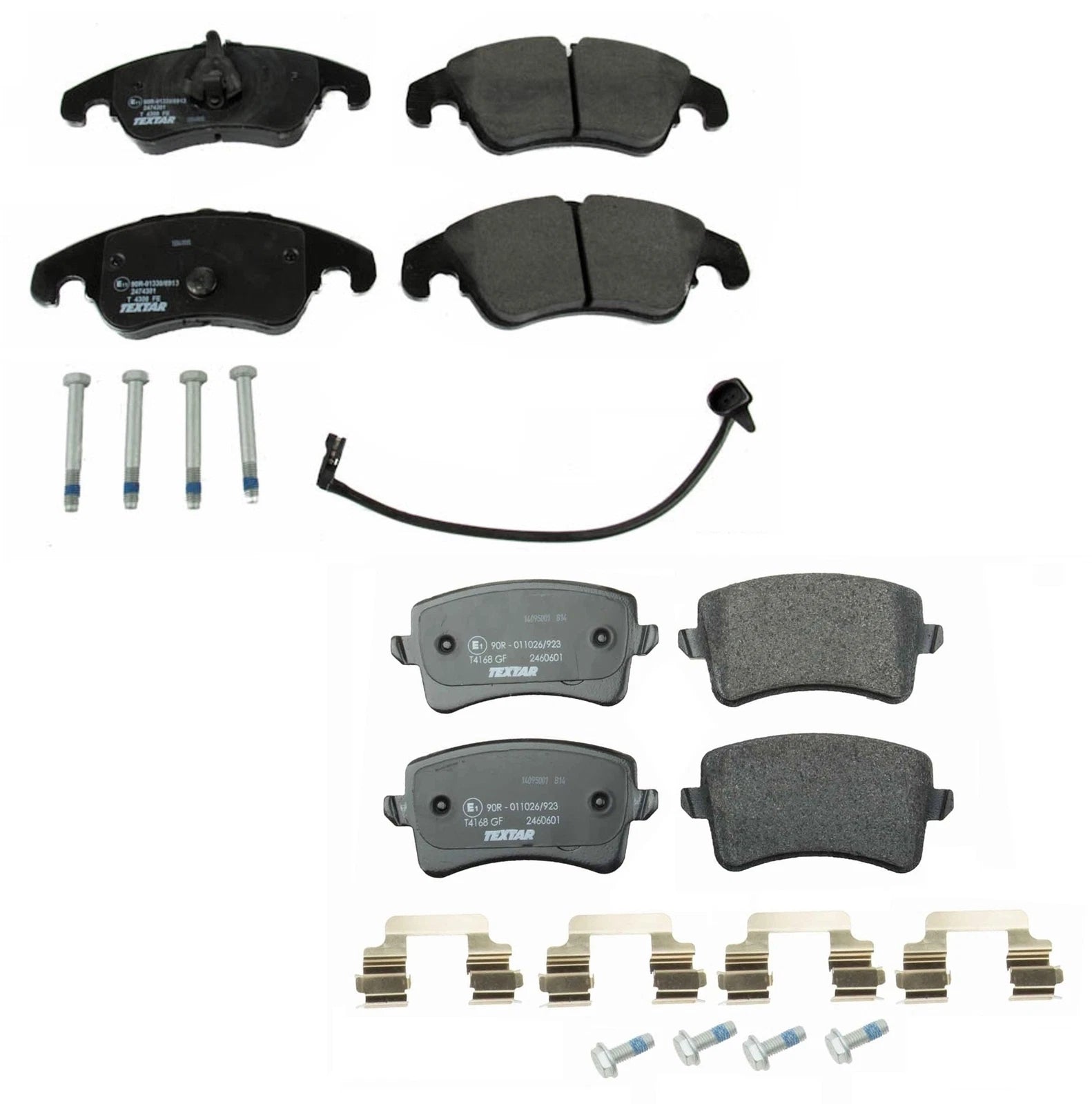 Textar Front & Rear Brake Pads Kit for Audi A4 allroad A5 Quattro S4 S5 (2009–2023)