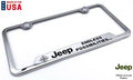 License Plate Frame Chrome Stainless Replacement for Jeep Wrangler (2018–2024)