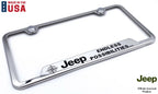 License Plate Frame Chrome Stainless Replacement for Jeep Wrangler (2018–2024)