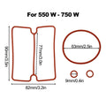 Set of 4 Sealing Rings for Air Compressor 1500W (550/750/950W) Rubber