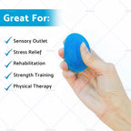 Set of 4 Hand Therapy Stress Relief Exercise Balls Hand Grip Strengthener